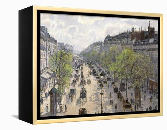 Boulevard Montmartre, Spring, 1897-Camille Pissarro-Framed Premier Image Canvas