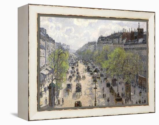 Boulevard Montmartre, Spring, 1897-Camille Pissarro-Framed Premier Image Canvas