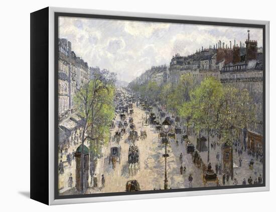 Boulevard Montmartre, Spring, 1897-Camille Pissarro-Framed Premier Image Canvas