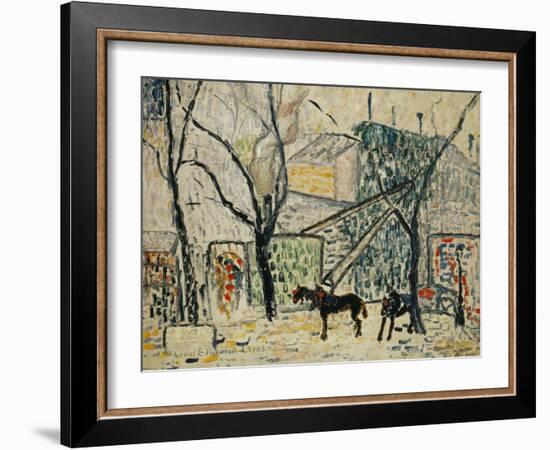 Boulevard (Oil on Board)-Henri-Edmond Cross-Framed Giclee Print