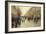 Boulevard Poissoniere in the Rain, circa 1885-Jean Béraud-Framed Giclee Print