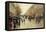 Boulevard Poissoniere in the Rain, circa 1885-Jean Béraud-Framed Premier Image Canvas