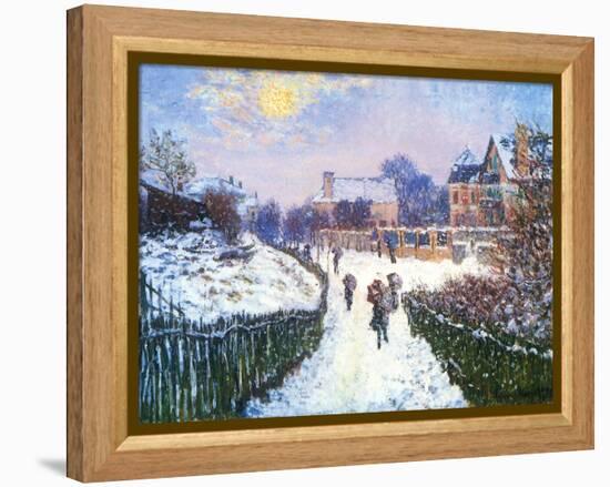 Boulevard Saint-Denis, Argenteuil, 1875-Claude Monet-Framed Premier Image Canvas