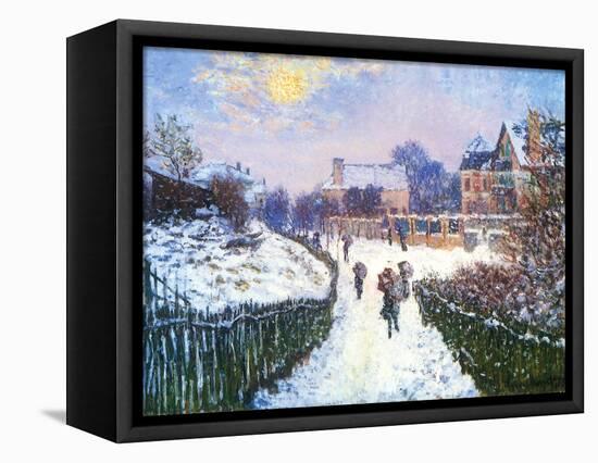 Boulevard Saint-Denis, Argenteuil, 1875-Claude Monet-Framed Premier Image Canvas