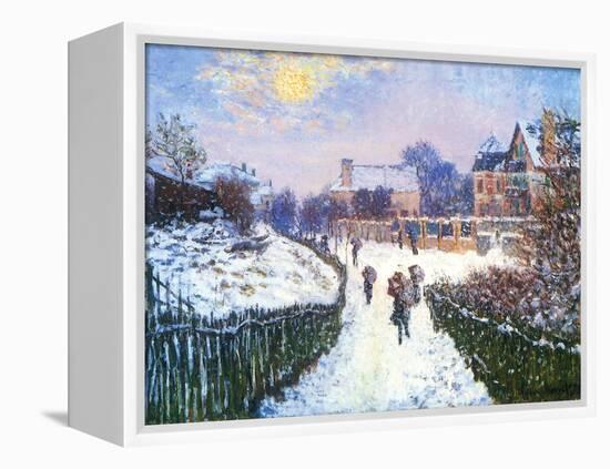 Boulevard Saint-Denis, Argenteuil, 1875-Claude Monet-Framed Premier Image Canvas