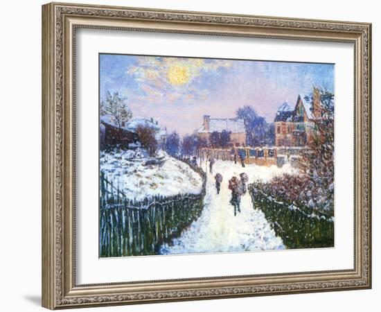 Boulevard Saint-Denis, Argenteuil, 1875-Claude Monet-Framed Giclee Print