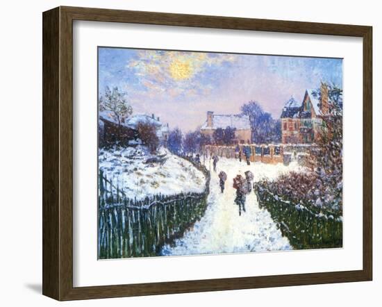 Boulevard Saint-Denis, Argenteuil, 1875-Claude Monet-Framed Giclee Print