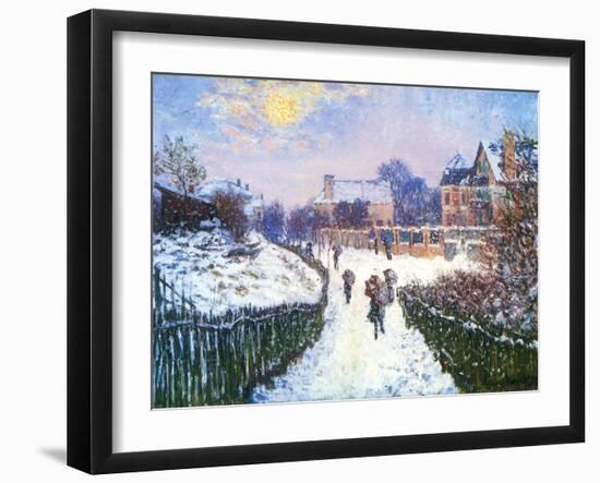 Boulevard Saint-Denis, Argenteuil, 1875-Claude Monet-Framed Giclee Print