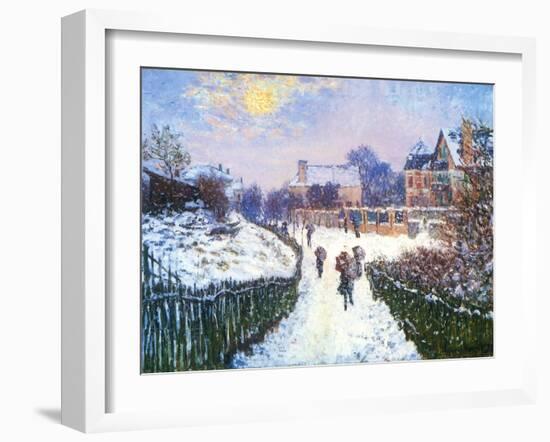 Boulevard Saint-Denis, Argenteuil, 1875-Claude Monet-Framed Giclee Print