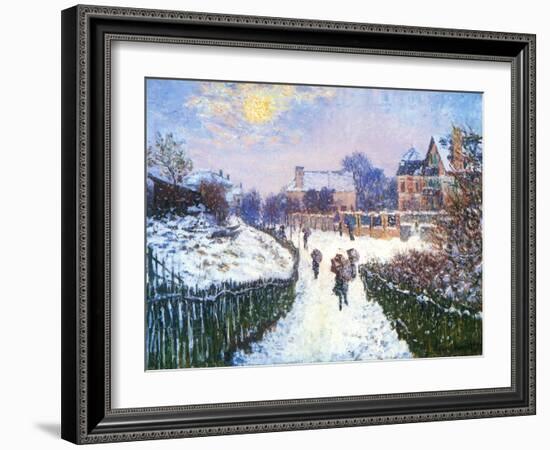 Boulevard Saint-Denis, Argenteuil, 1875-Claude Monet-Framed Giclee Print