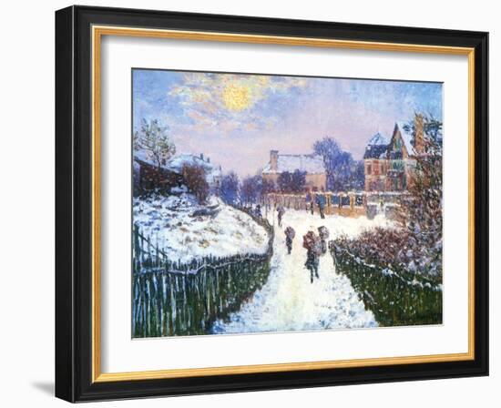 Boulevard Saint-Denis, Argenteuil, 1875-Claude Monet-Framed Giclee Print