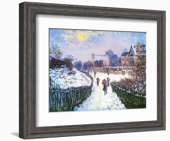 Boulevard Saint-Denis, Argenteuil, 1875-Claude Monet-Framed Giclee Print