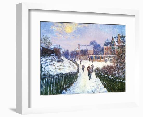 Boulevard Saint-Denis, Argenteuil, 1875-Claude Monet-Framed Giclee Print