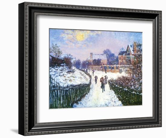 Boulevard Saint-Denis, Argenteuil, 1875-Claude Monet-Framed Giclee Print