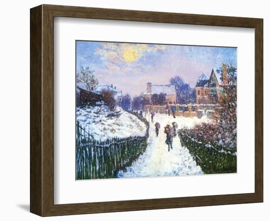 Boulevard Saint-Denis, Argenteuil, 1875-Claude Monet-Framed Premium Giclee Print