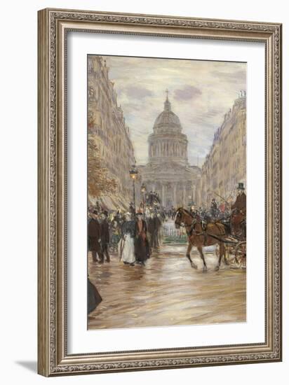 Boulevard Saint Michel, 1898, 19th Century-null-Framed Giclee Print