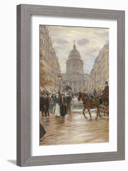 Boulevard Saint Michel, 1898, 19th Century-null-Framed Giclee Print