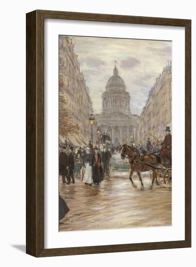 Boulevard Saint Michel, 1898, 19th Century-null-Framed Giclee Print