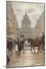 Boulevard Saint Michel, 1898, 19th Century-null-Mounted Giclee Print