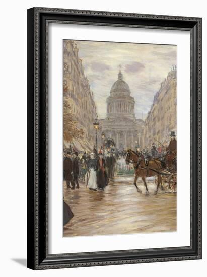Boulevard Saint Michel, 1898, 19th Century-null-Framed Giclee Print