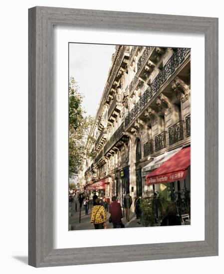 Boulevard St. Michel, Paris, France-Charles Bowman-Framed Photographic Print