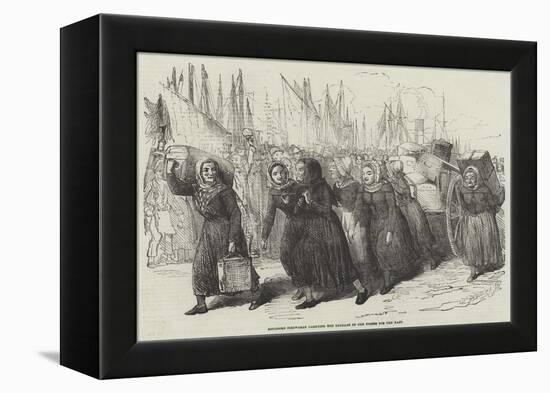 Boulogne Fishwomen Carrying the Luggage of the Nurses for the East-null-Framed Premier Image Canvas