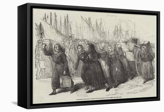 Boulogne Fishwomen Carrying the Luggage of the Nurses for the East-null-Framed Premier Image Canvas