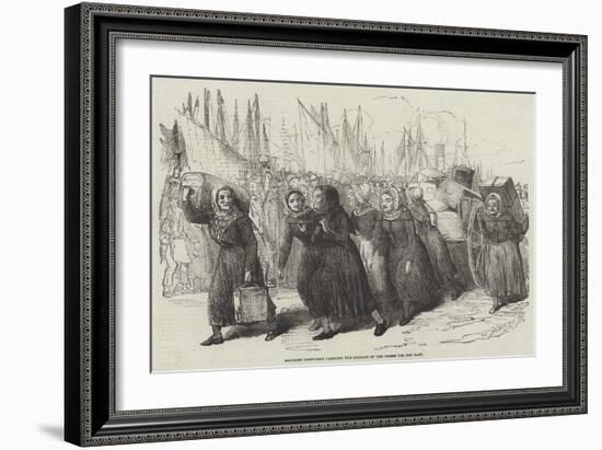 Boulogne Fishwomen Carrying the Luggage of the Nurses for the East-null-Framed Giclee Print