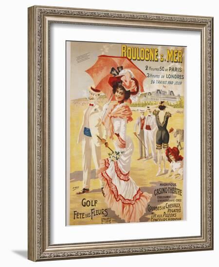 Boulogne S. Mer Poster-Henri Gray-Framed Giclee Print