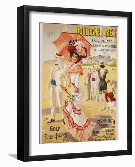 Boulogne S. Mer Poster-Henri Gray-Framed Giclee Print