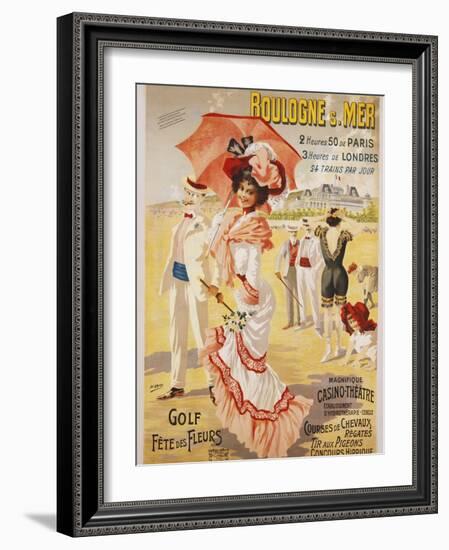 Boulogne S. Mer Poster-Henri Gray-Framed Giclee Print