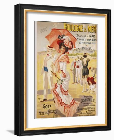 Boulogne S. Mer Poster-Henri Gray-Framed Giclee Print