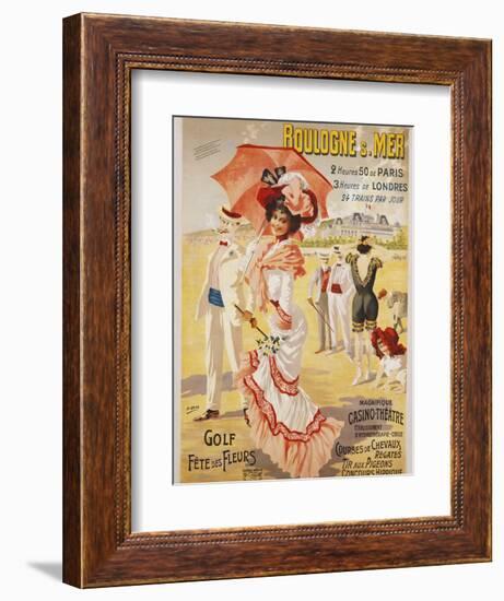 Boulogne S. Mer Poster-Henri Gray-Framed Giclee Print