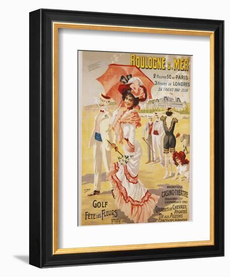 Boulogne S. Mer Poster-Henri Gray-Framed Giclee Print