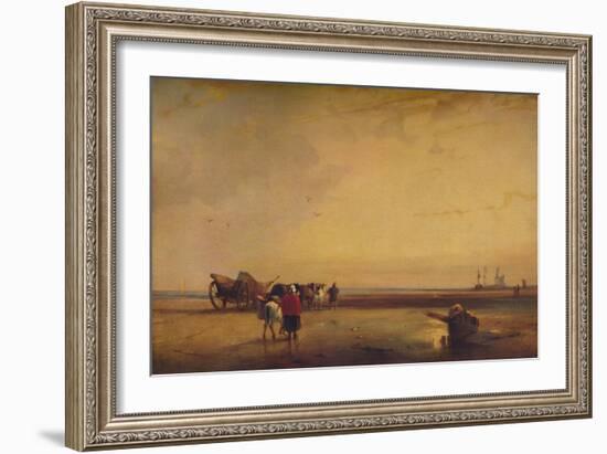 Boulogne Sands, 1827-Richard Parkes Bonington-Framed Giclee Print