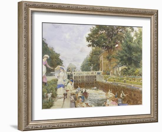 Boulters Lock on the Thames-Edward John Gregory-Framed Giclee Print