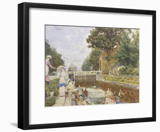 Boulters Lock on the Thames-Edward John Gregory-Framed Giclee Print