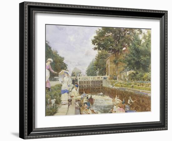 Boulters Lock on the Thames-Edward John Gregory-Framed Giclee Print