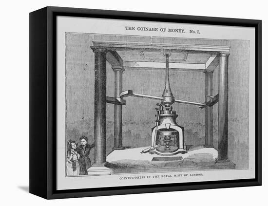 Boulton Coining Press at the Royal Mint, Tower Hill, from the Saturday Magazine, 1836-null-Framed Premier Image Canvas