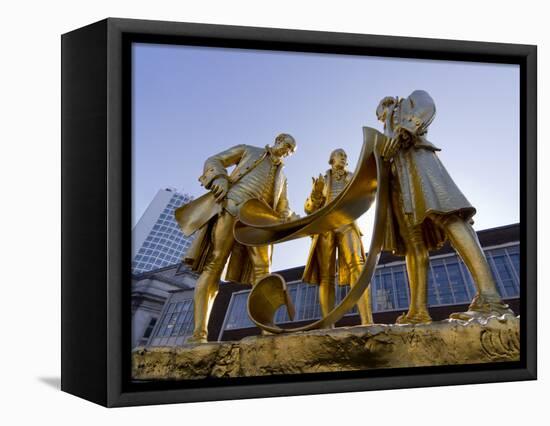 Boulton Statue, Birmingham, Midlands, England, United Kingdom, Europe-Charles Bowman-Framed Premier Image Canvas