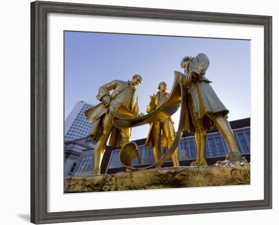 Boulton Statue, Birmingham, Midlands, England, United Kingdom, Europe-Charles Bowman-Framed Photographic Print