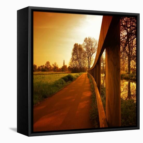 Boundary Line-Philippe Sainte-Laudy-Framed Premier Image Canvas