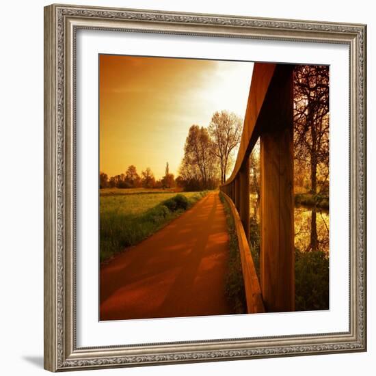 Boundary Line-Philippe Sainte-Laudy-Framed Photographic Print