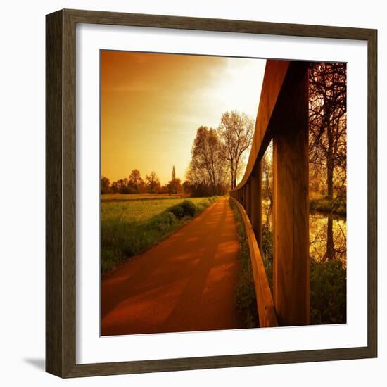 Boundary Line-Philippe Sainte-Laudy-Framed Photographic Print