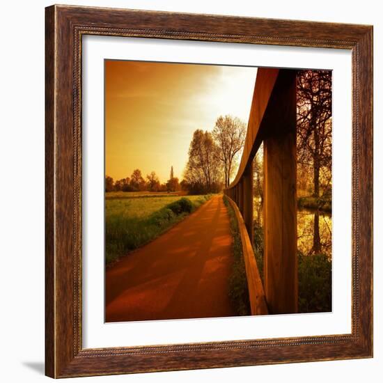 Boundary Line-Philippe Sainte-Laudy-Framed Photographic Print