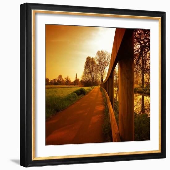 Boundary Line-Philippe Sainte-Laudy-Framed Photographic Print