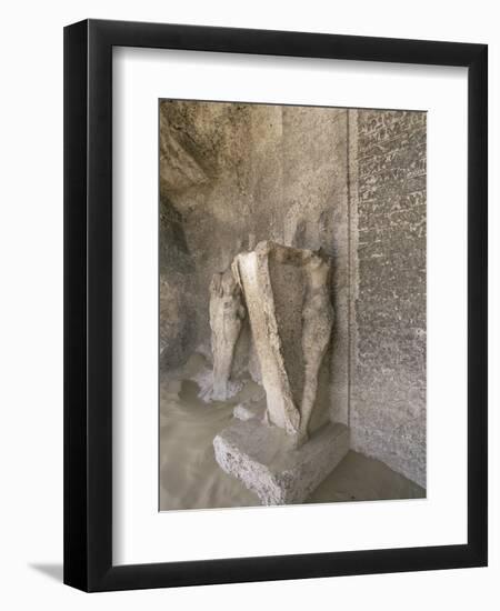 Boundary stele of Akhenaten's city of Amarna, Tuna el-Gebel, Egypt, c1350-1334 BC-Werner Forman-Framed Photographic Print