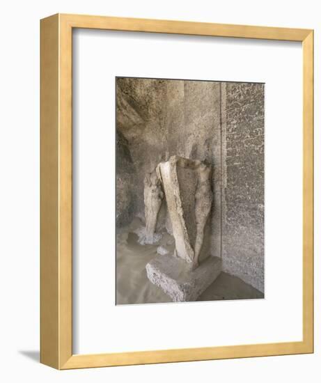 Boundary stele of Akhenaten's city of Amarna, Tuna el-Gebel, Egypt, c1350-1334 BC-Werner Forman-Framed Photographic Print