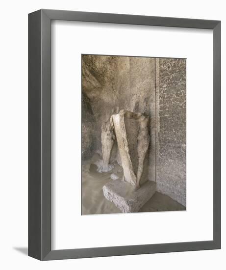 Boundary stele of Akhenaten's city of Amarna, Tuna el-Gebel, Egypt, c1350-1334 BC-Werner Forman-Framed Photographic Print