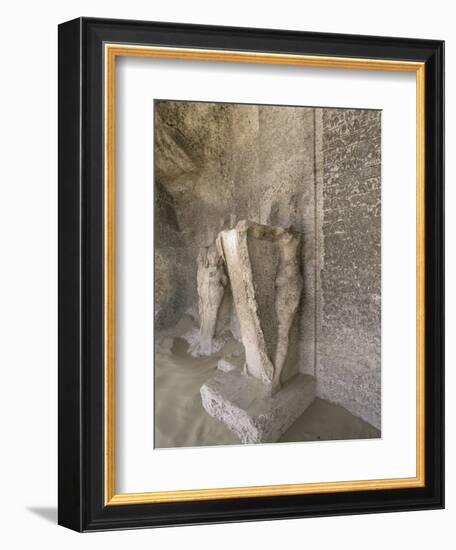 Boundary stele of Akhenaten's city of Amarna, Tuna el-Gebel, Egypt, c1350-1334 BC-Werner Forman-Framed Photographic Print